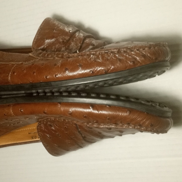 Brilliant Handmade Genuine 0strich Quill Loafers - Picture 11 of 15